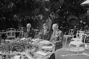 Luncheon Prints: John Kennedy and Others Conferring