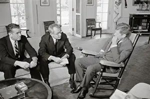 Willard Wirtz Prints: John Kennedy Conferring with Labor Secretary