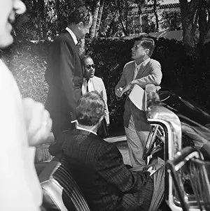 John Kennedy With George Smathers and Billy Graham