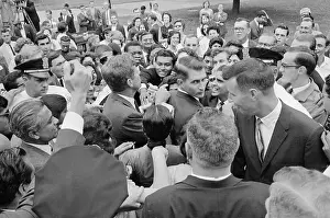 John Kennedy Greeting a Group