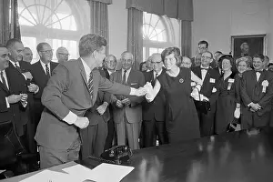Anderson Prints: John Kennedy Handing a Pen