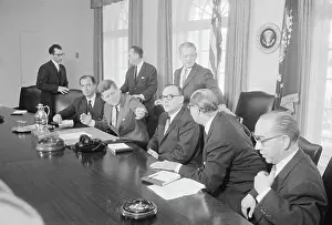 Ashtray Prints: John Kennedy Launching a Plan