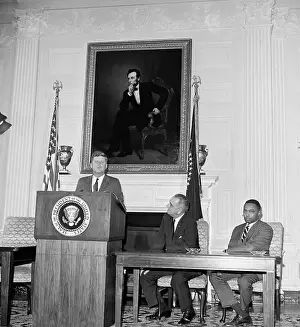 John Kennedy Making a Speech