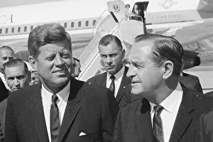 Passenger Airplane Prints: John Kennedy and Orval Faubus