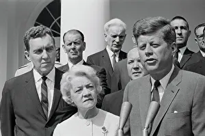 Thomas J Prints: John Kennedy Proposing a Plan