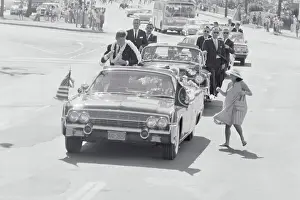Motorcade Prints: John Kennedy Riding Through Honolulu