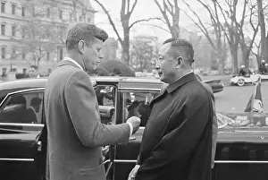 Farewell Prints: John Kennedy Saying Goodbye to King Savang Vatthana