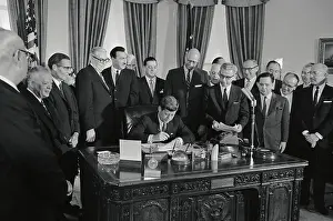 Arthur J Prints: John Kennedy Signing Wage Bill