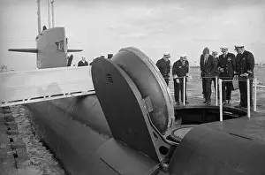 Norfolk Prints: John Kennedy Touring a Nuclear Submarine