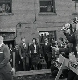 John Kennedy and Wife After Voting
