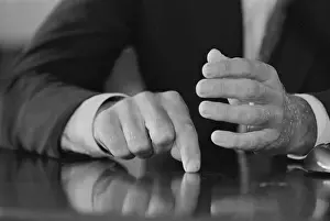 1960 Us Presidential Election Prints: John Kennedy's Hands Stressing a Point