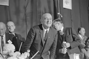 Manchester Prints: John King Leaning Behind Lyndon Johnson