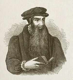 Images Dated 24th November 2010: John Knox (c. 1510-1572), wood engraving, published in 1877