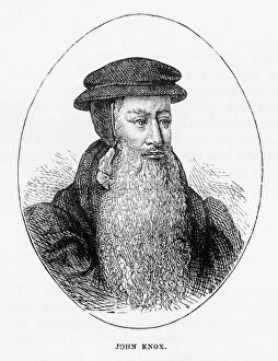 Images Dated 21st March 2017: John Knox Portrait St. Andrewas, Scotland Victorian Engraving, 1840
