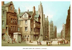 Images Dated 28th May 2010: John Knoxs House and Canongate Edinburgh