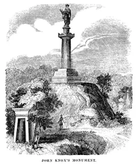 Clergy Gallery: John Knoxs Monument (1840 engraving)