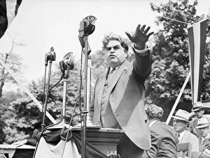 Podium Prints: John L. Lewis Gestures at Podium
