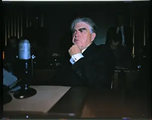 John L Prints: John L. Lewis Holding his Chin