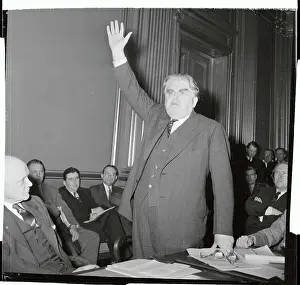 John L Prints: John L. Lewis Making Impassioned Plea