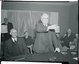 John L Prints: John L. Lewis at Meeting