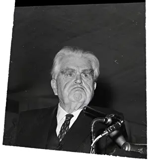 John L Prints: John L. Lewis Pausing and Frowning During Speech