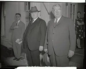 John L Prints: John L. Lewis Posing with Charles O'Neill