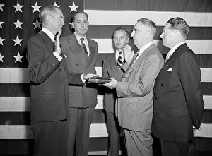 John L Prints: John L. Sullivan Being Sworn in