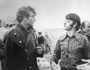 John Lennon Chatting with Ringo Starr