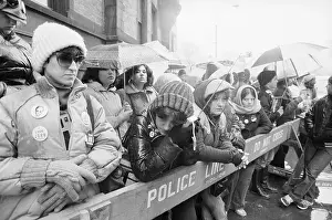 John Lennon Fans Holding Vigil