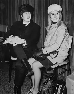 John Lennon with Wife Cynthia
