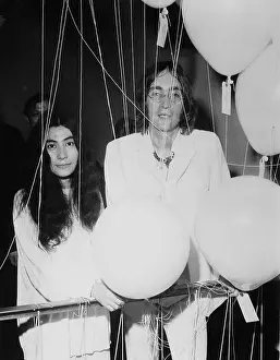 Party Balloon Prints: John Lennon and Yoko Ono at Art Show