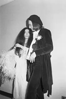 Songwriter Prints: John Lennon and Yoko Ono at Grammys Backstage