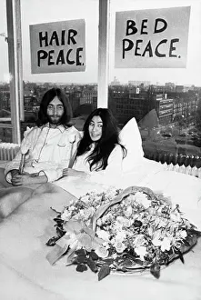 Popular Prints: John Lennon and Yoko Ono's Honeymoon Bed-In
