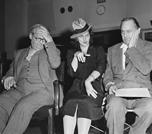 John, Lionel And Diana Barrymore Seated
