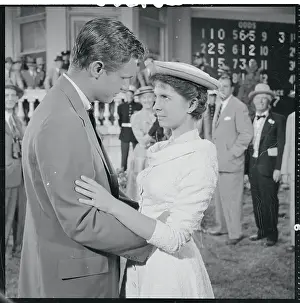 Margaret Obrien Prints: John Lupton Embracing Margaret O'Brien