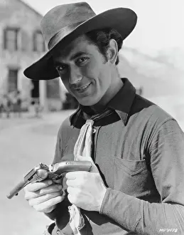 John Mack Brown Holding Billy the Kid's Gun