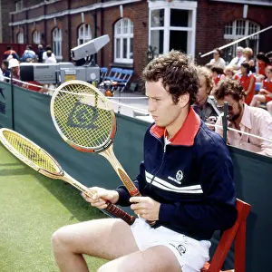 John McEnroe Prints: John McEnroe At The Stella Artois Championships