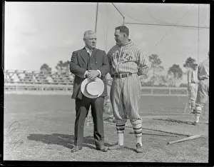 John McGraw with Rogers Hornsby