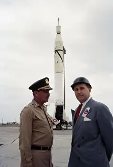 Major General Prints: John Medaris with Wernher von Braun