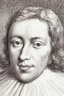 Legends and Icons Collection: John Milton english poet and intellectual portrait