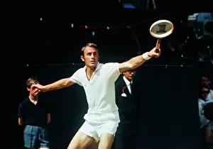 Wimbledon Prints: John Newcombe Delivering a Backhand