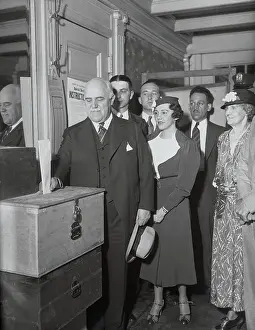 John P. O'Brien Casting His Vote