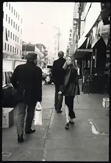 John Perry Barlow, John Currin, Leah Barlow in New York