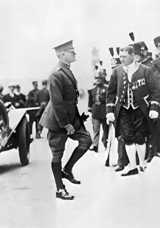 Versailles Prints: John Pershing Arrives at Versialles