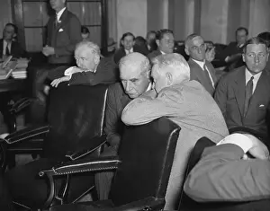 Democrat Prints: John Pierpont Morgan Speaking with Lawyer