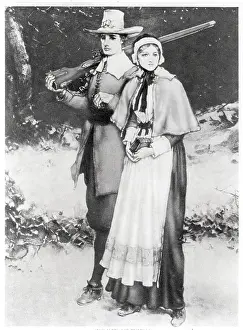 Pilgrim Prints: John and Priscilla Alden