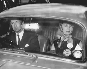 Regents Park Prints: John Profumo Driving in Car With Wife