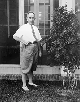 Raskob Prints: John Raskob Outside His Home