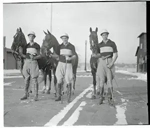 Cambridge Prints: John Roosevelt with Members of Harvard Polo Team