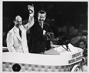 Rostrum Prints: John Sparkman and Adlai Stevenson at Podium